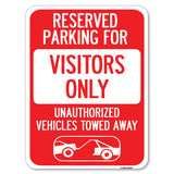 Reserved Parking for Visitors Only Unauthorized Vehicles Towed Away