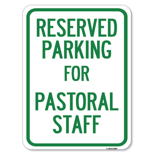 Reserved Parking for Pastoral Staff