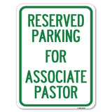 Reserved Parking for Associate Pastor