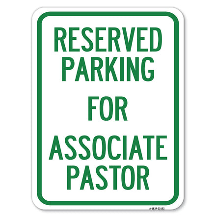 Reserved Parking for Associate Pastor