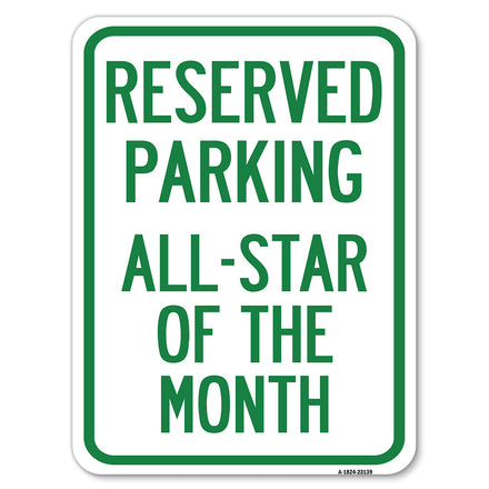 Reserved Parking All - Star of the Month