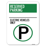 Reserved Parking - Electric Vehicles Only (With Parking Symbol)