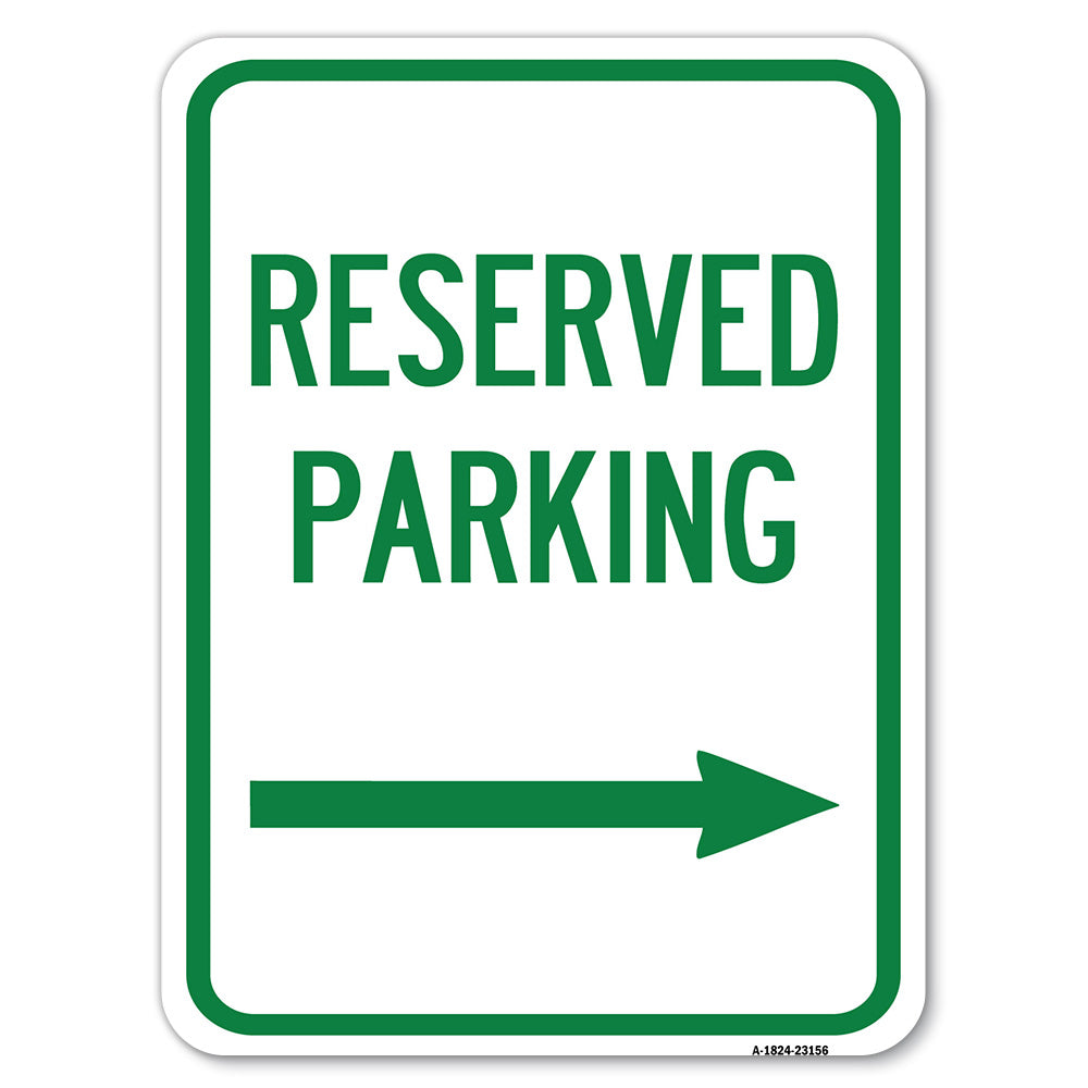 Reserved Parking (Right Arrow)