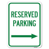 Reserved Parking (Right Arrow)