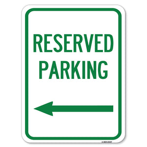 Reserved Parking (Left Arrow)