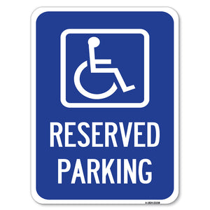 Reserved Parking (Handicapped Symbol) (Blue)