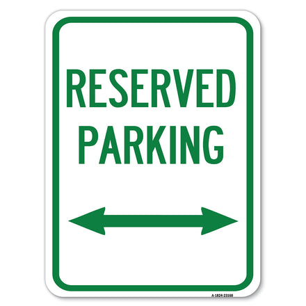 Reserved Parking (Arrow Pointing Left and Right)