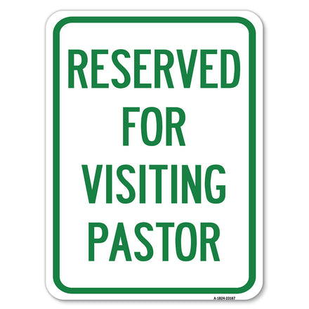 Reserved for Visiting Pastor