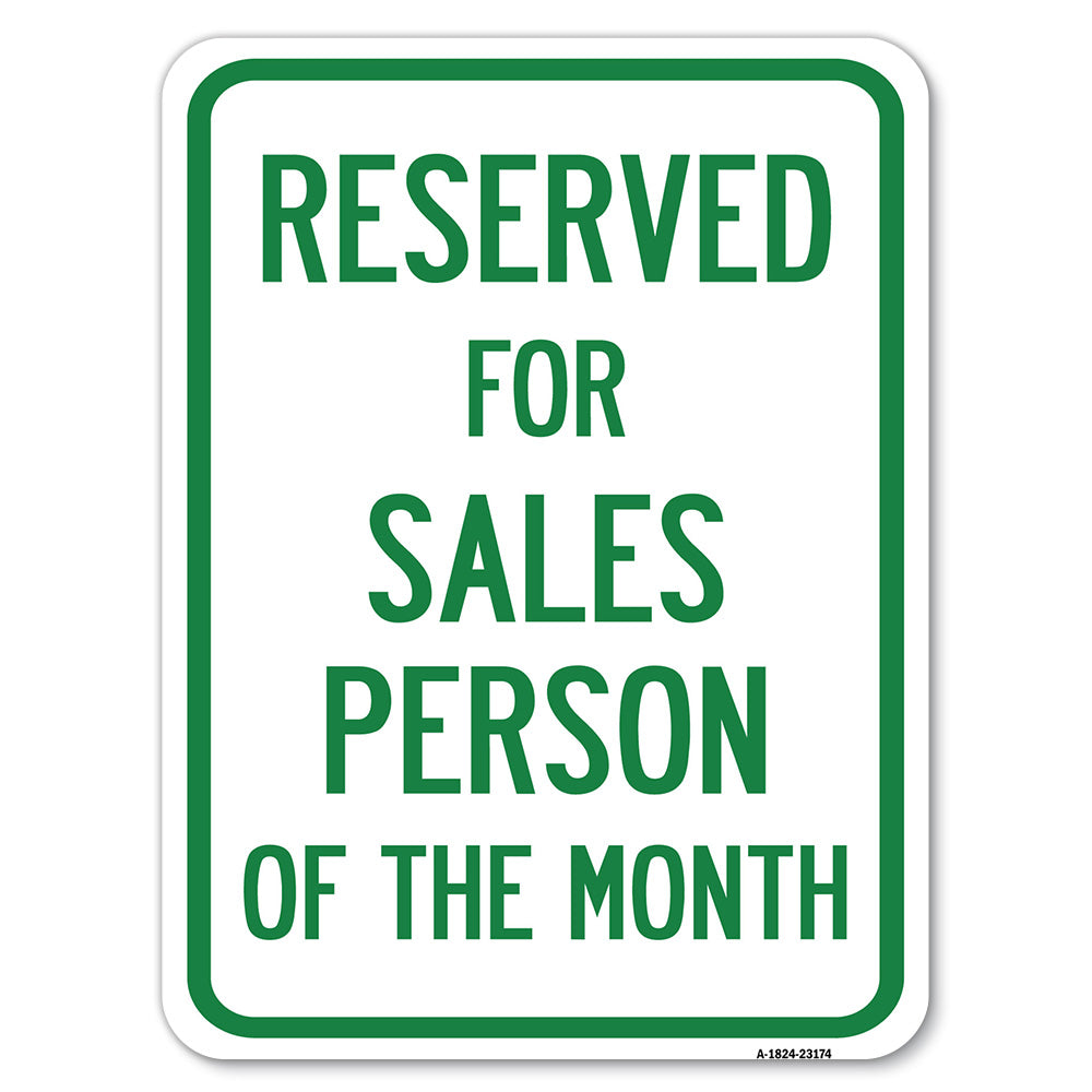 Reserved for Salesperson of the Month