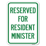 Reserved for Resident Minister