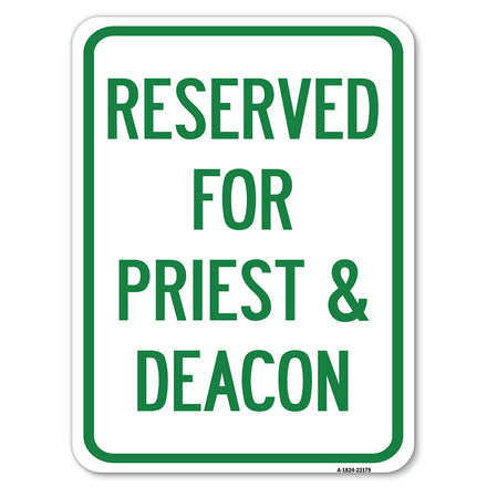 Reserved for Priest & Deacon