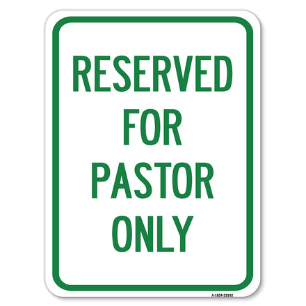 Reserved for Pastor Only