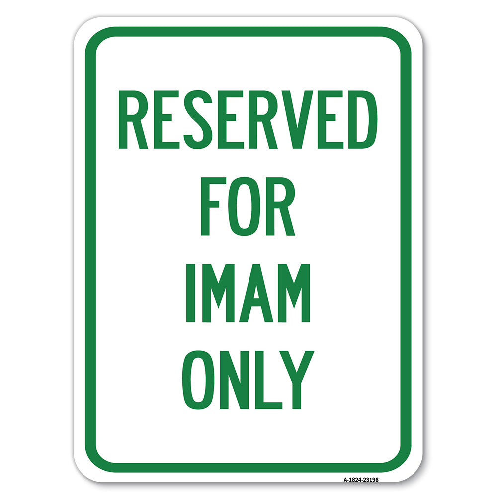 Reserved for Imam Only