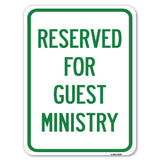 Reserved for Guest Ministry