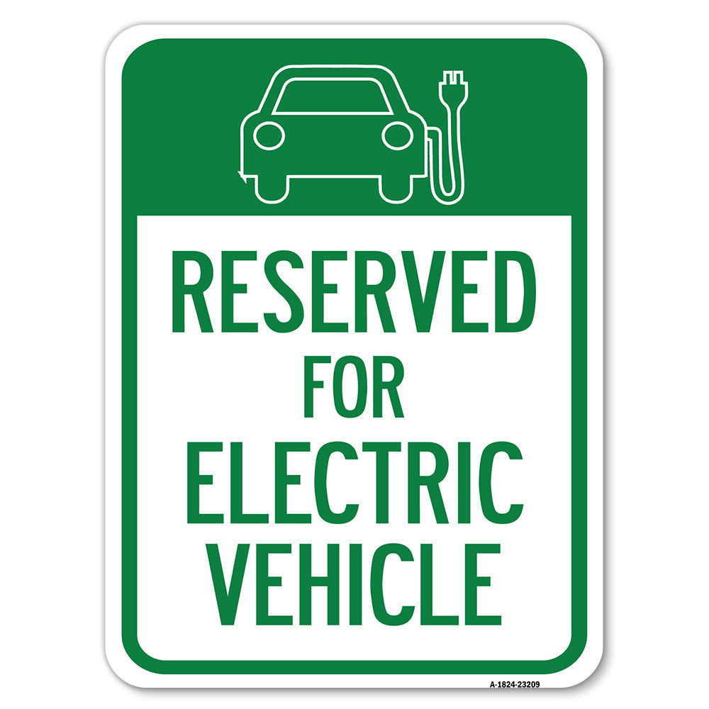 Reserved for Electric Vehicle (With Graphic)