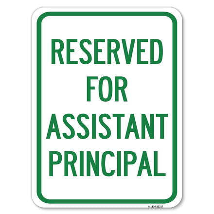 Reserved for Assistant Principal