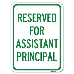 Reserved for Assistant Principal