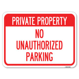 Private Property - No Unauthorized Parking