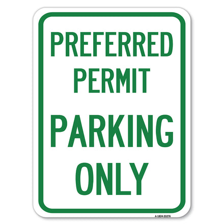 Preferred Permit Parking Only