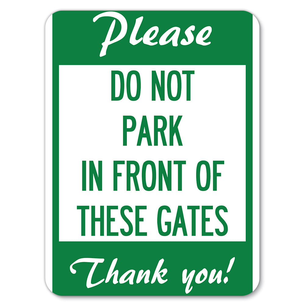 Please, Do Not Park in Front of These Gates