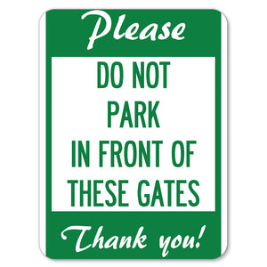 Please, Do Not Park in Front of These Gates