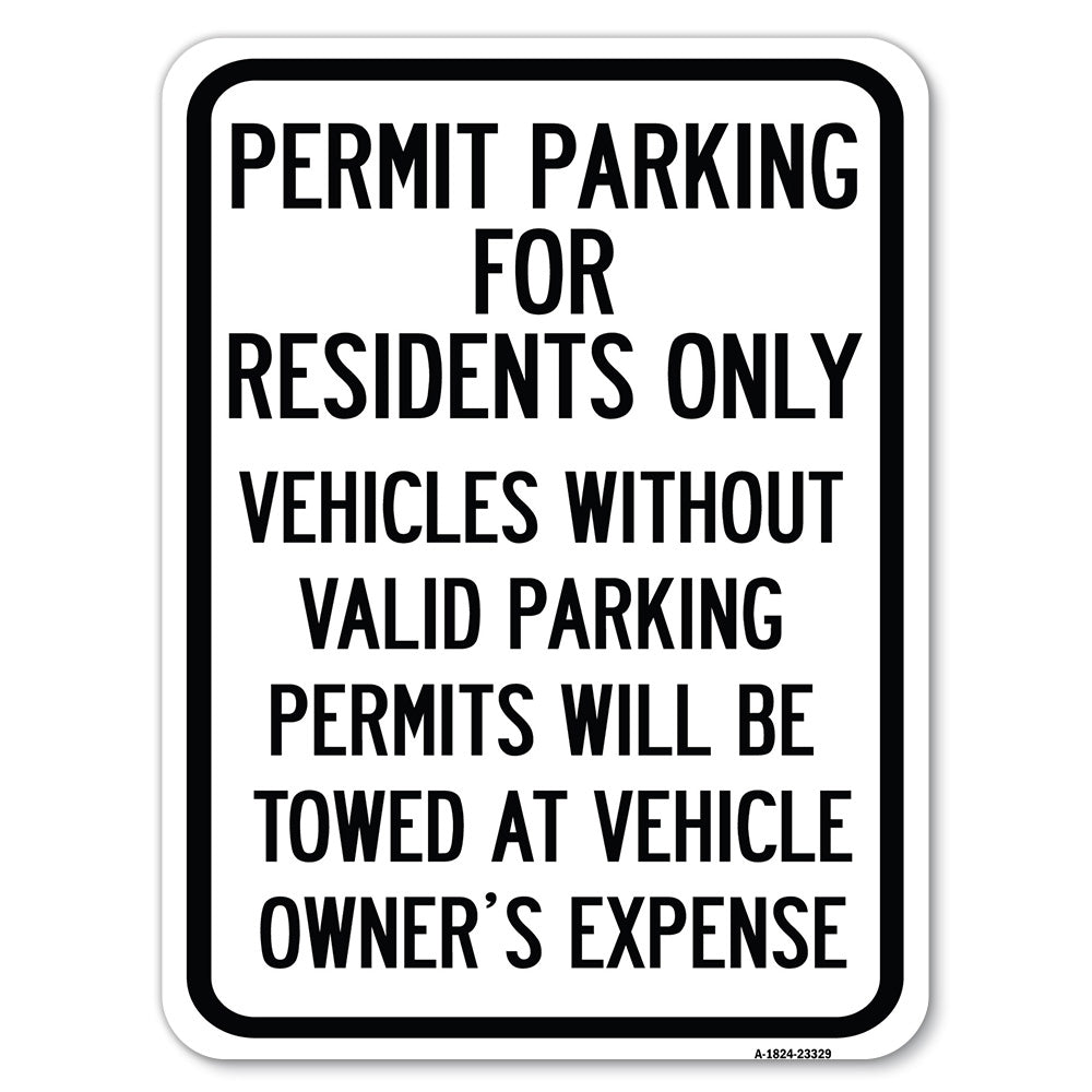 Permit Parking for Residents Only Vehicles Without Valid Parking Permits Will Be Towed at Vehicle Owner's Expense