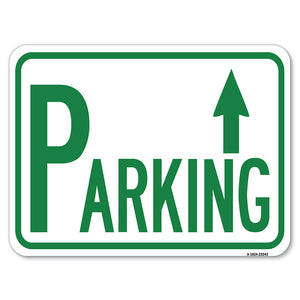 Parking with Arrow Pointing Up