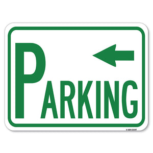 Parking with Arrow Pointing Left