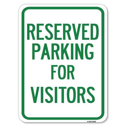 Parking Space Reserved Sign Parking Reserved for Visitors