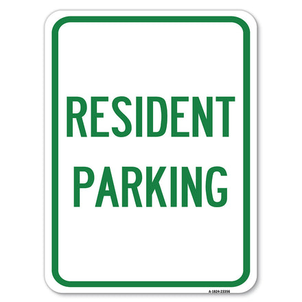 Parking Sign Resident Parking