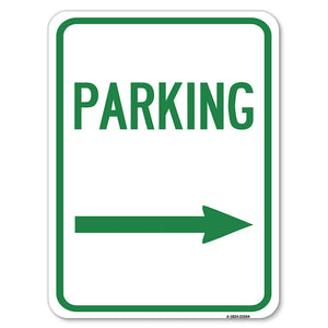 Parking Sign (Right Arrow)