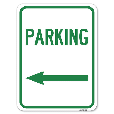 Parking Sign (Left Arrow)