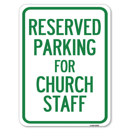 Parking Reserved for Church Staff