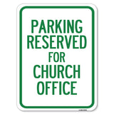 Parking Reserved for Church Office