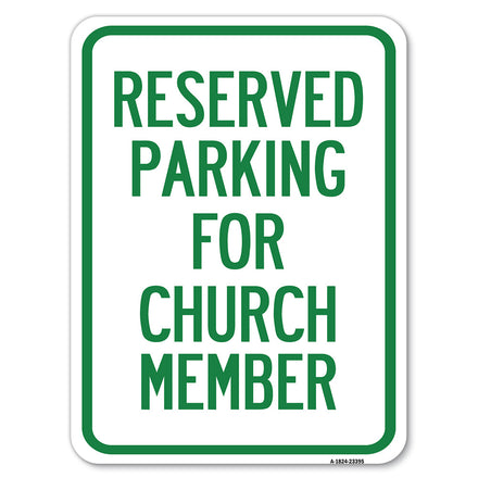 Parking Reserved for Church Member