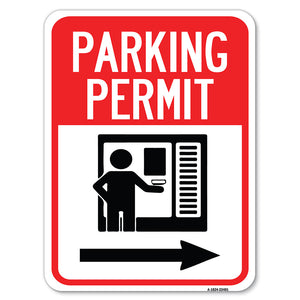 Parking Permit (With Right Arrow Symbol)