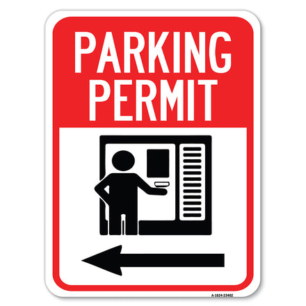 Parking Permit (With Left Arrow Symbol)