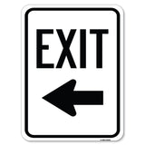Parking Lot Sign Exit Sign (Left Arrow)