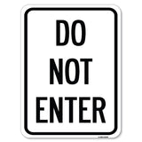 Parking Lot Sign Do Not Enter