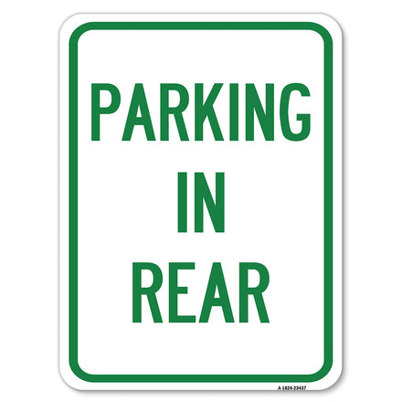 Parking in Rear