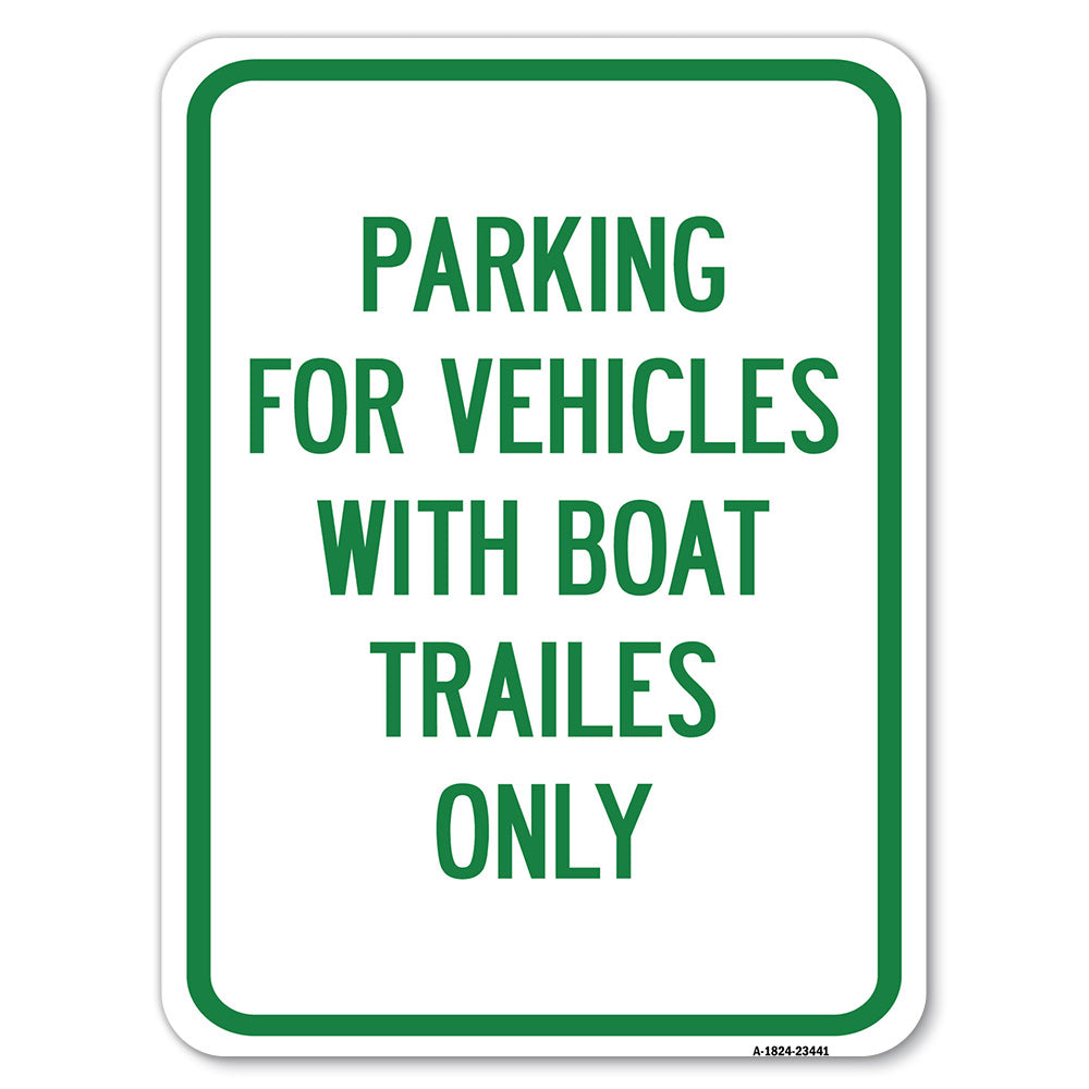 Parking for Vehicles with Boat Trailers Only