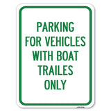 Parking for Vehicles with Boat Trailers Only