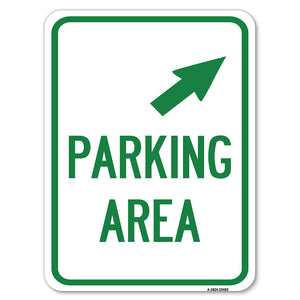 Parking Area with Upper Right Arrow