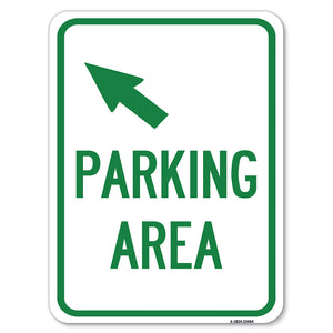 Parking Area with Upper Left Arrow