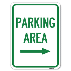 Parking Area with Right Arrow