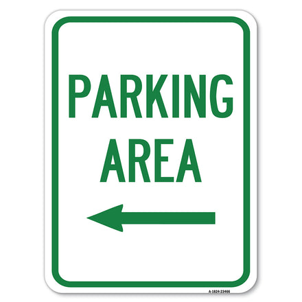 Parking Area with Left Arrow