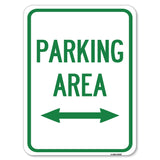 Parking Area with Bidirectional Arrow