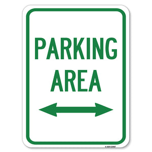 Parking Area with Bidirectional Arrow