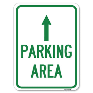 Parking Area with Ahead Arrow