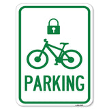 Parking (With Cycle and Lock Symbol)